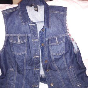 Baccini Blue Denim Vest